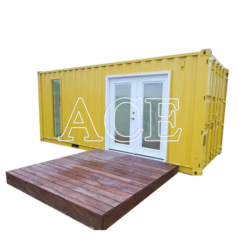 Casa de contenedores prefabricada de lujo hecha a medida Diseño flexible con ventana de aluminio y contenedor de envío de 20 pies