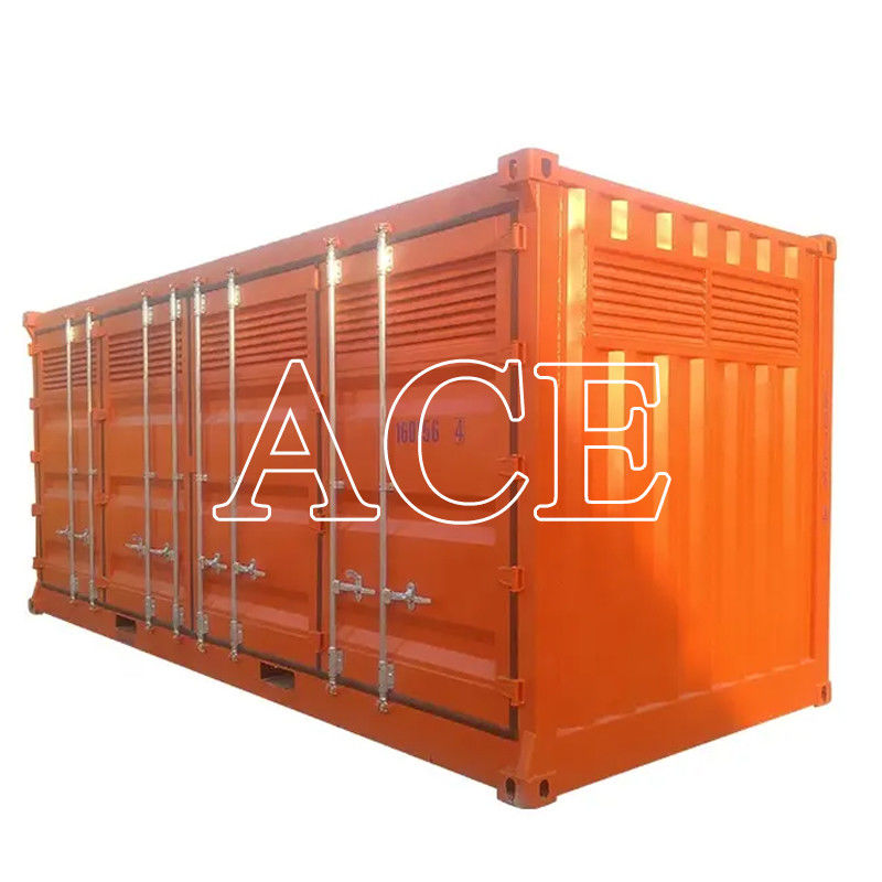 Puerta lateral de apertura 20 pies 20 pies mercancías peligrosas almacenamiento de productos químicos contenedor de envío con 2700L Bund Cap y 31 cbm de capacidad