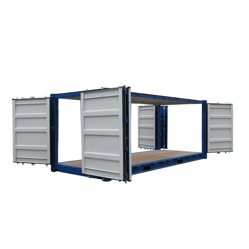 Conveniente manejo de carga Contenedor de envío seco de 20 pies de apertura completa con puerta lateral abierta y piso de acero