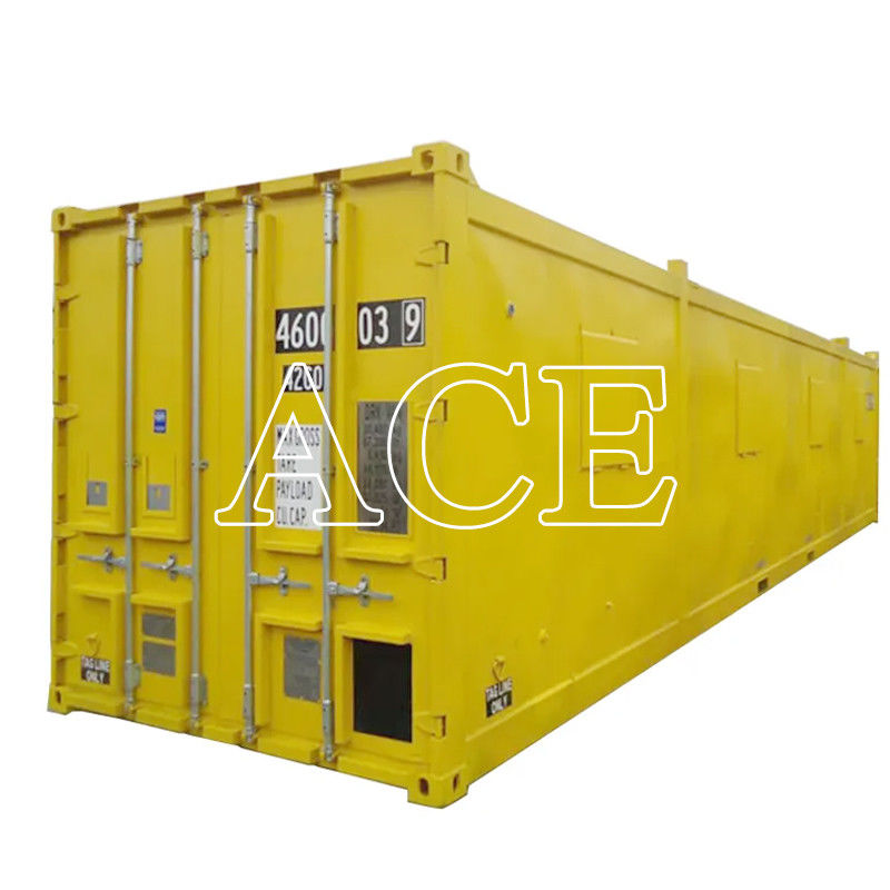 Contenedor de 40 pies en alta mar DNV 2.7-1 Contenedor seco estándar de 40 pies para KSA Emiratos Árabes Unidos Logotipo personalizado de acero cortinado y eslingas de 4 patas