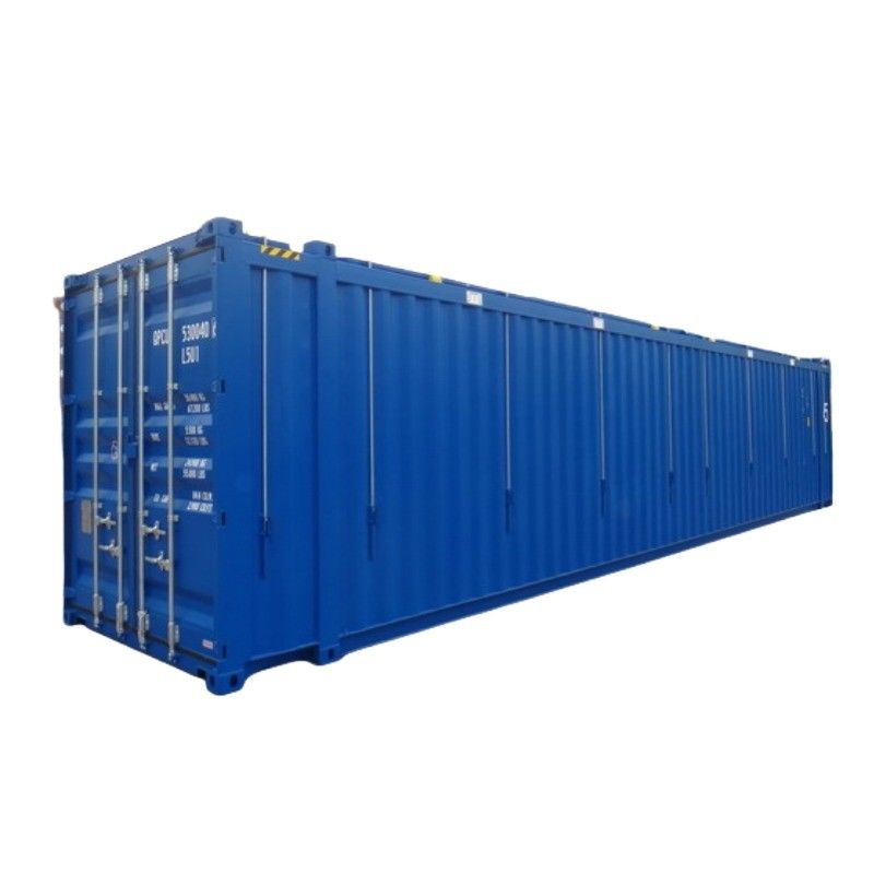 Contenedor de alta altura de 45 pies cubo de tapa dura y tapa abierta carga útil máxima de 24980 kg para el transporte marítimo a gran escala