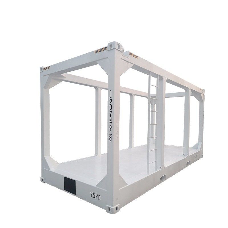 Cubo de 20 pies de altura en el marco mar adentro DNV 2.7 Contenedor seco estándar para carga y dimensiones externas de 6058 x 2438 x 2896 mm
