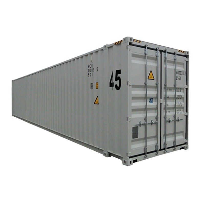 Contenedor de envío HC de 45 pies de altura para transporte marítimo de color personalizado Certificado CSC y construcción de acero fuerte