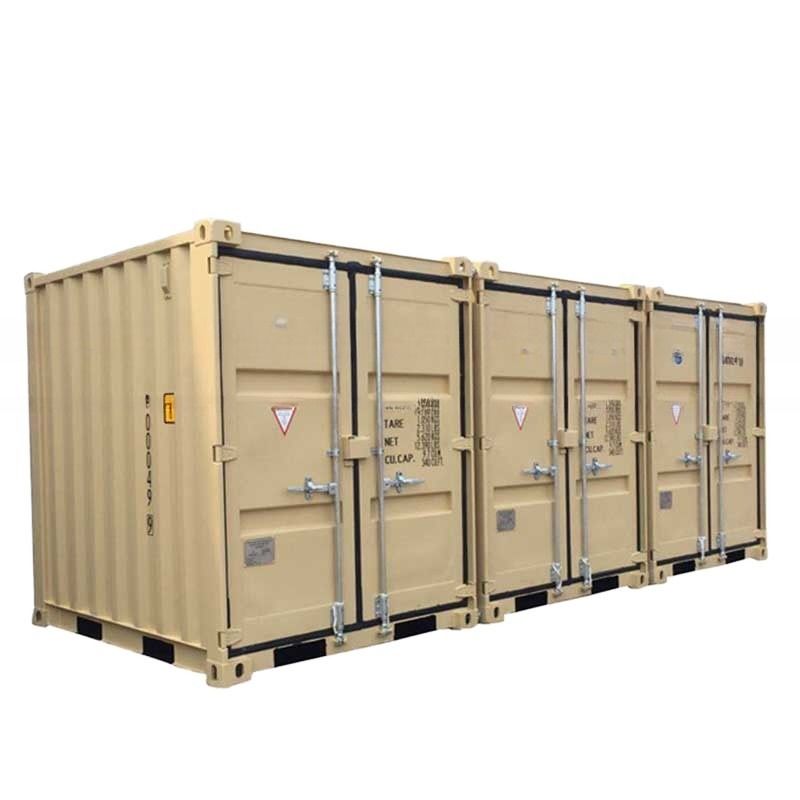 Contenedores de transporte de 6 pies x 8 pies Contenedores de almacenamiento en seco Dimensiones exteriores 1960 x 2438 x 2591 mm Almacenamiento de carga portátil