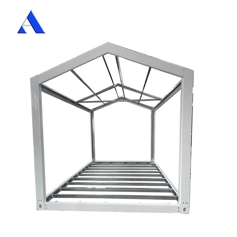 Diseño industrial estilo marco de acero para 6 x 3 x 2.8m paquete plano galvanizado de acero ligero módulo de contenedor de envío prefabricado