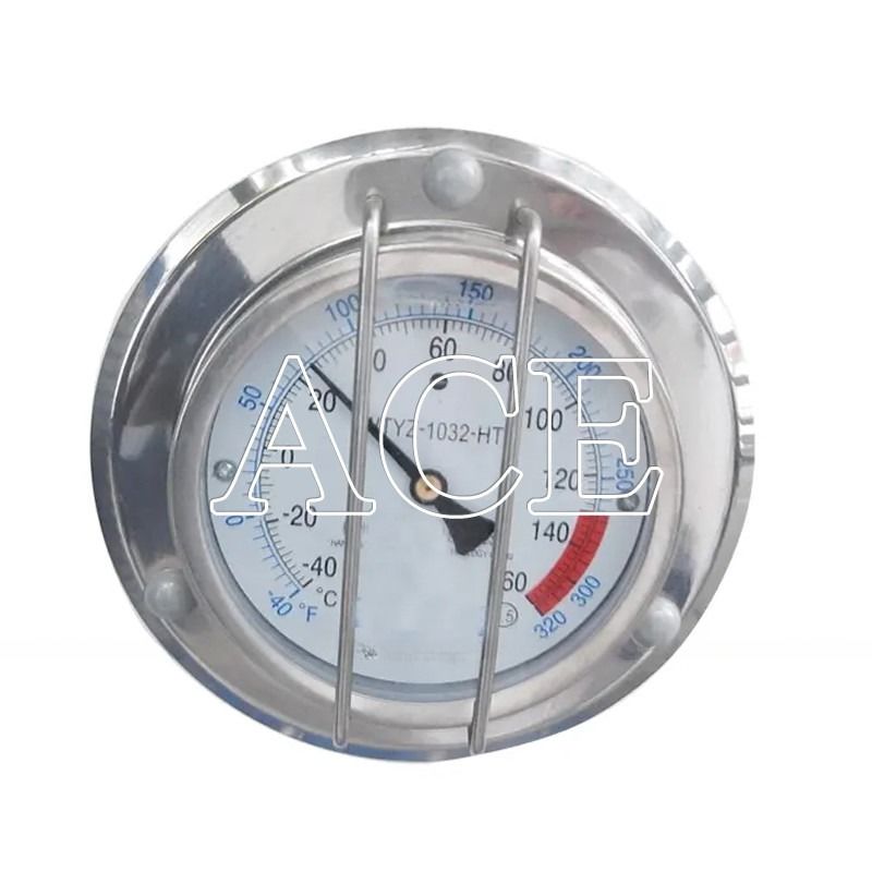 20' de longitud de doble escala -40C a 160C termómetro para el contenedor de tanques ISO piezas de repuesto hechas de plástico duradero y material