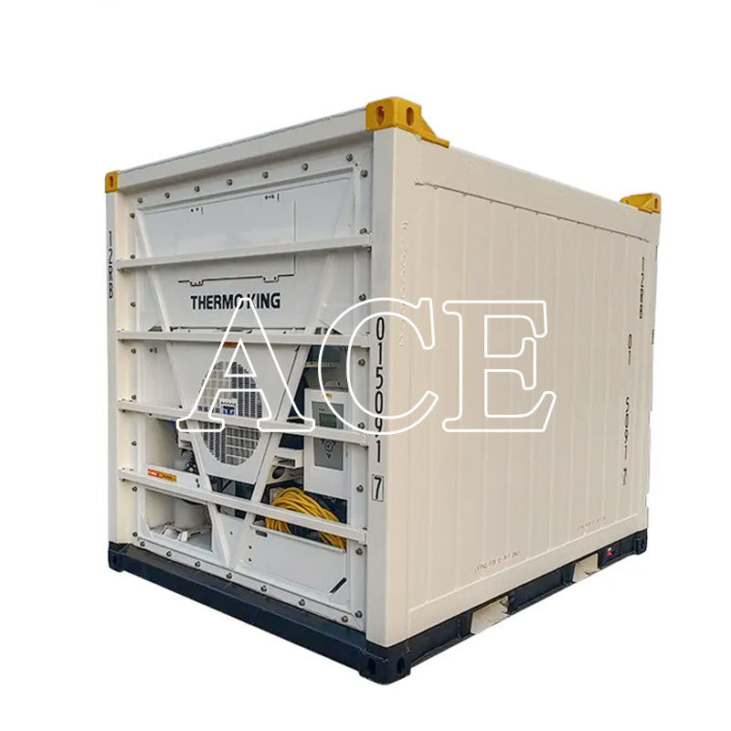 Contenedor refrigerado en alta mar de 10 pies Certificados CSC/BV hechos de acero y aluminio con suelo de barra T de aluminio