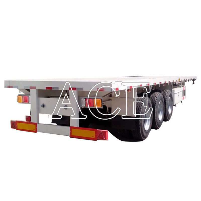 Cerraduras giratorias 4 conjuntos/12 conjuntos 3 ejes Contenedor de transporte de acero pesado Contenedor de caja plana Semi remolques para el transporte