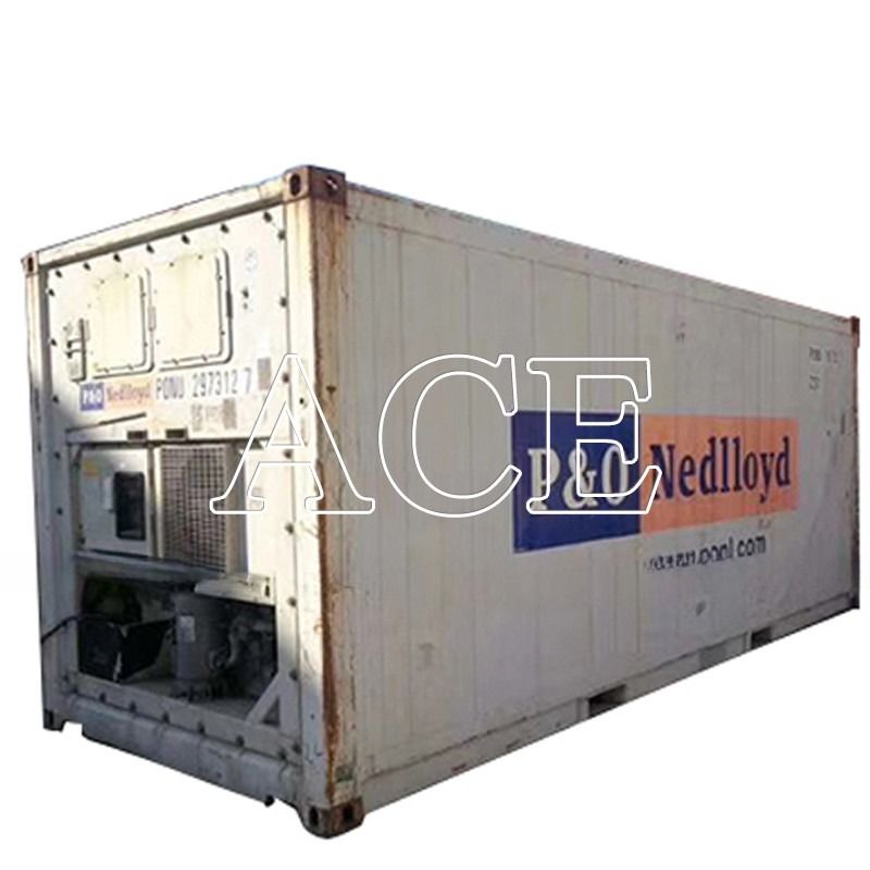 20 pies congelador refrigerado de segunda mano menos 18 grados contenedor Reefer en Dubai Puerta de apertura 2290 x 2246 MM Edad 2004-2008