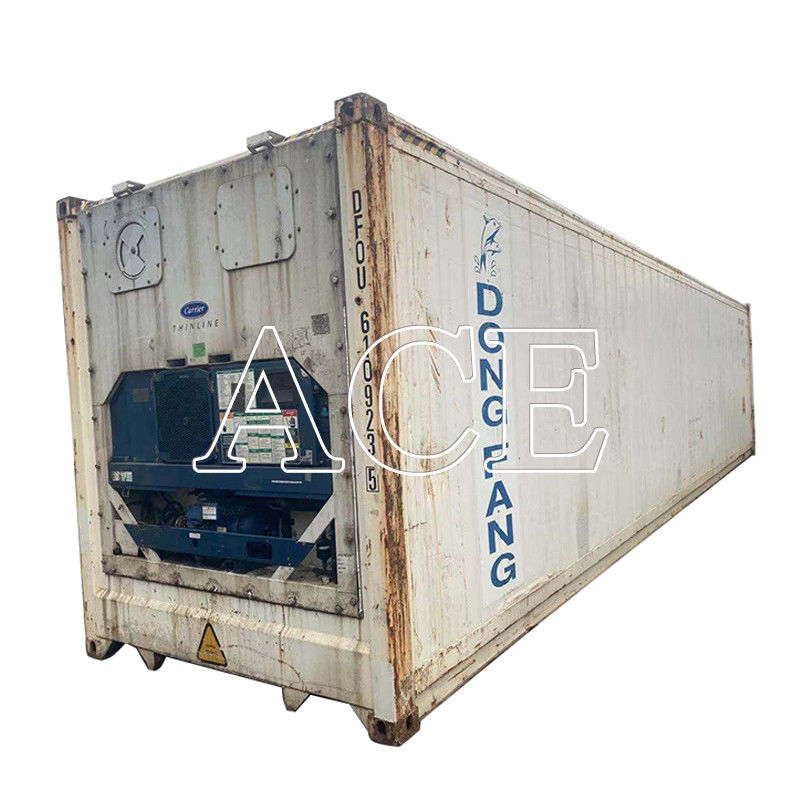 Contenedores refrigeradores usados de segunda mano de 40 pies Contenedores usados de 40 pies con suelo en forma de T
